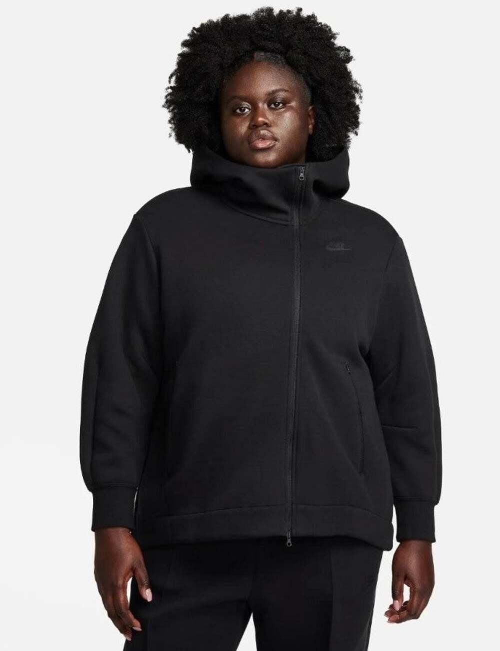 Nike Sportswear Tech Fleece Oversized Hoodie Black Womens Sz 2X FB8245 010